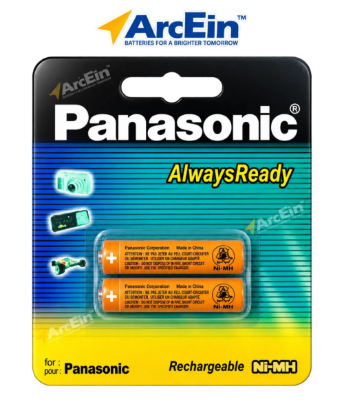 Panasonic AlwaysReady AAA Ni-MH rechargeable batteries pack of 2