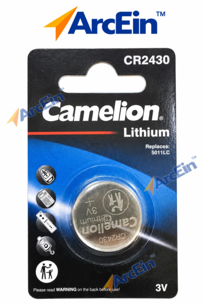 Camelion CR2430 3V 270mAh lithium coin cell battery