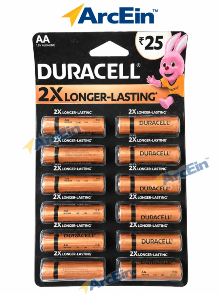 Duracell AA Chotta Power 1.5V alkaline battery pack of 12