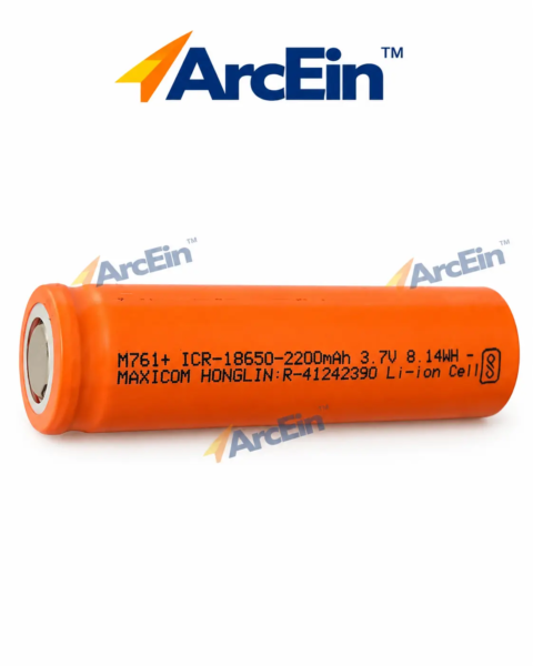 ICR 18650 3.7V 2200mAh rechargeable lithium ion battery