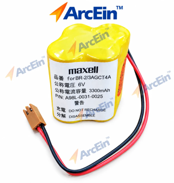 Maxell BR-2/3AGCT4A 6V 3300mAh CNC backup battery A98L-0031-0025
