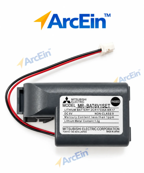 Mitsubishi Electric MR-BAT6V1SET 6V lithium backup battery with connector