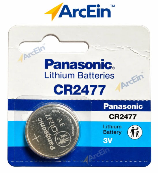 Panasonic CR2477 3V 1000mAh lithium coin cell battery
