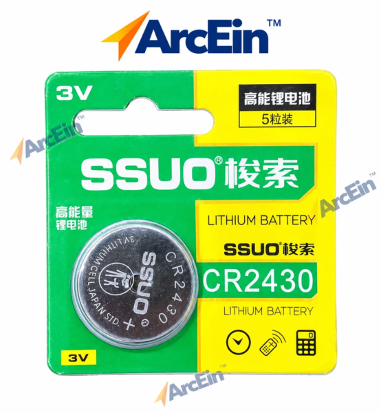 SSUO CR2430 3V lithium coin cell battery 1 piece