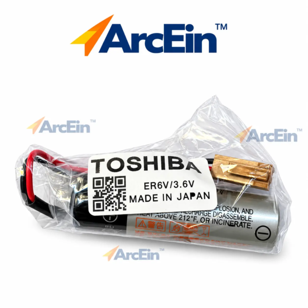 Toshiba ER6V 3.6V PLC CNC lithium battery with wired plug