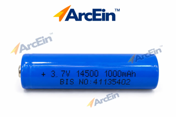 14500 3.7V 1000mAh rechargeable lithium-ion battery