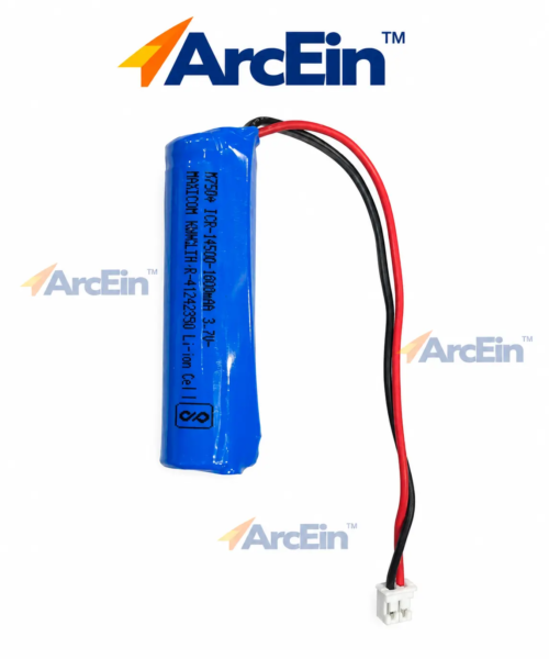14500 3.7V 1000mAh rechargeable lithium-ion battery with connector