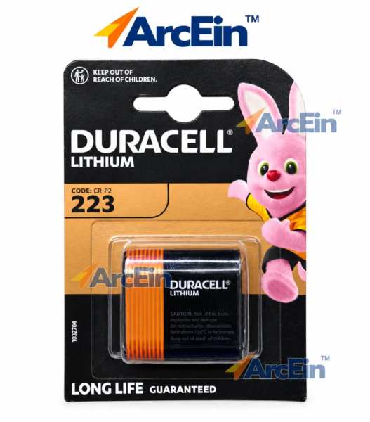 Duracell CR-P2 223 6V lithium battery pack of 1