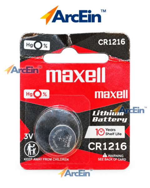 Maxell CR1216 3V lithium coin cell battery