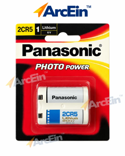 Panasonic 2CR5 6V lithium photo battery pack of 1